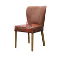 Leather Curved Dining Chair